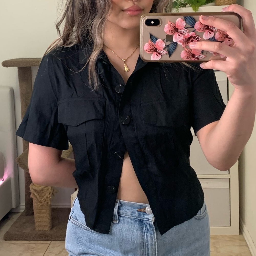 Utility button up top